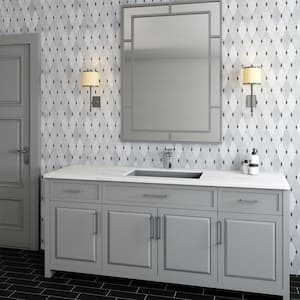 Lavaliere Carrara White Polished 10 in. x 13 in. Marble Romantique Mosaic Tile (0.56 sq. ft./Each)