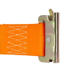2 in. W x 16 ft. L, 3,000 lbs. Capacity Orange E-Track and X-Track Ratchet Strap - 2 pk