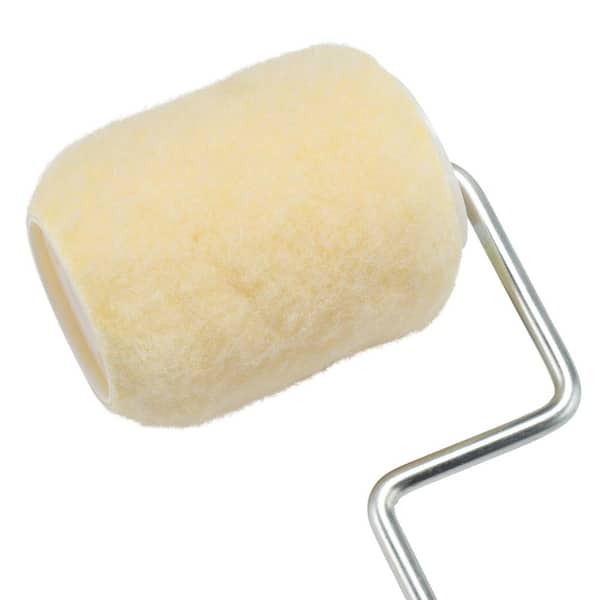 Private Brand Unbranded 3 In X 3 8 In High Density Polyester Knit Paint Roller Cover With Frame Hd Rt 143 0300 The Home Depot