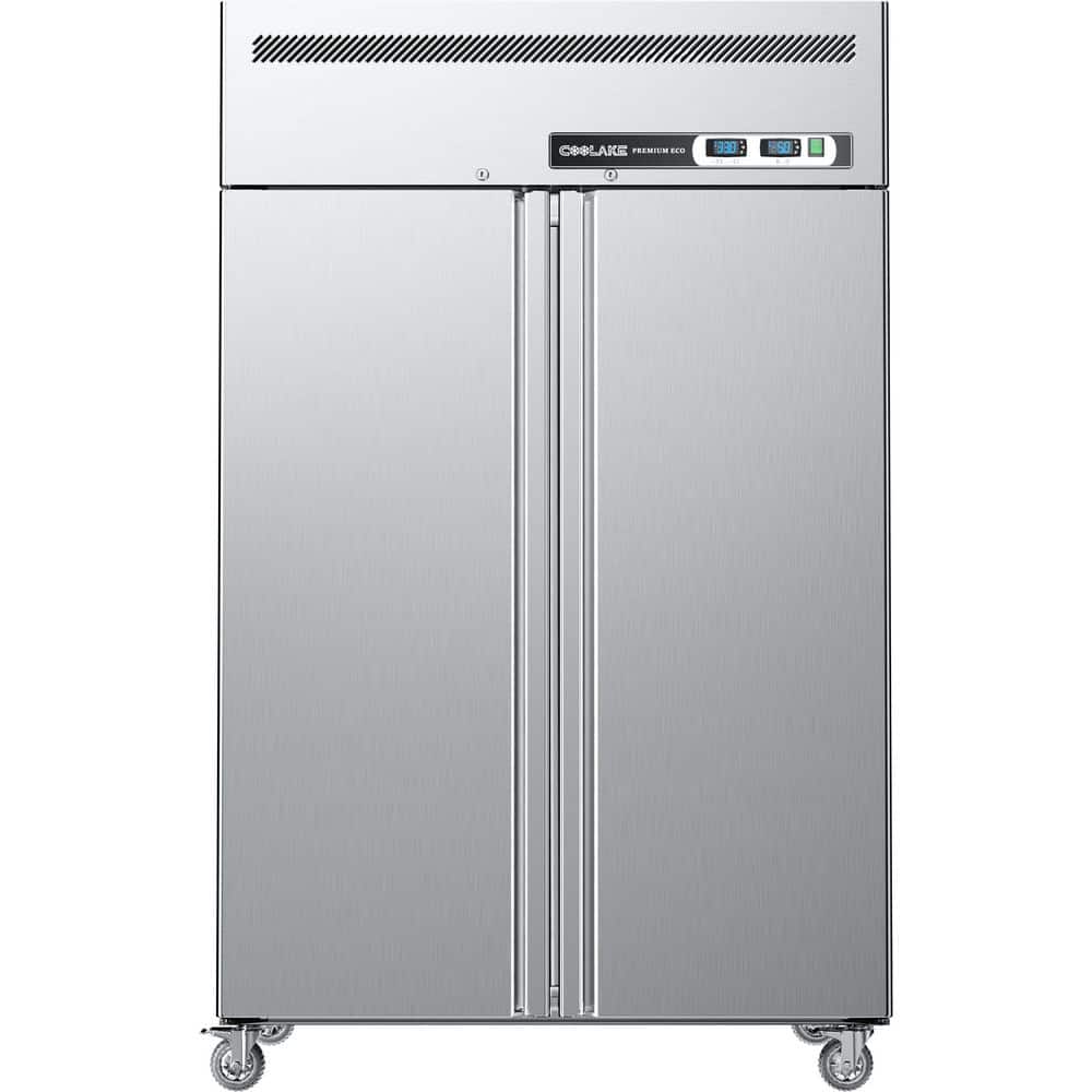 48 in. 36 cu. ft. Auto Defrost 2-Door Commercial Refrigerator Freezer, Reach in Upright Refrigerator in Stainless Steel