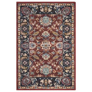 Eden Collection Oushak Rust 2 ft. x 3 ft. Machine Washable Traditional Indoor Area Rug