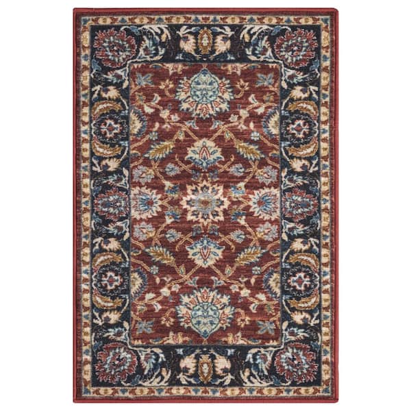 Concord Global Trading Eden Collection Oushak Rust 2 ft. x 3 ft. Machine Washable Traditional Indoor Area Rug