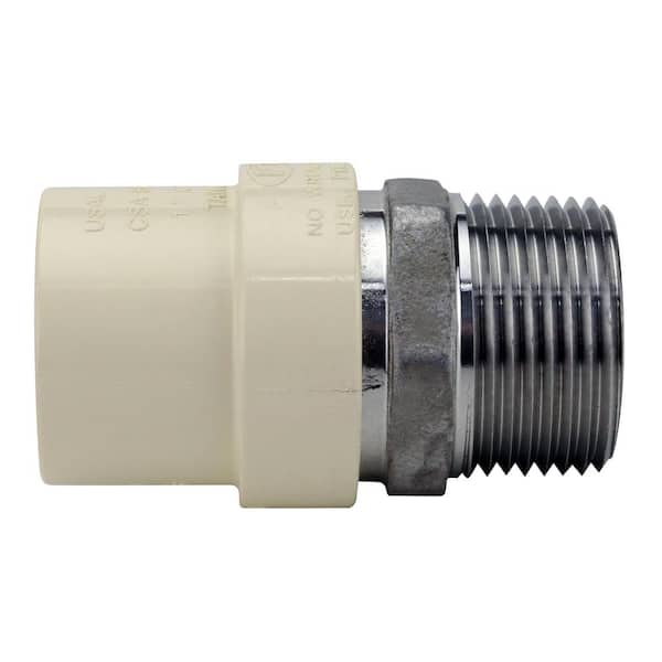 Apollo 1 in. x 1 in. CPVC CTS Slip Stainless Steel MPT Adapter