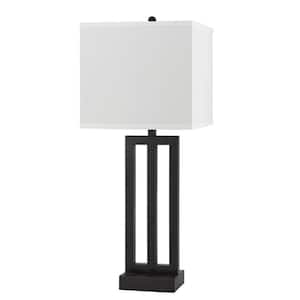 29.5 in. Bronze Standard Light Bulb Bedside Table Lamp