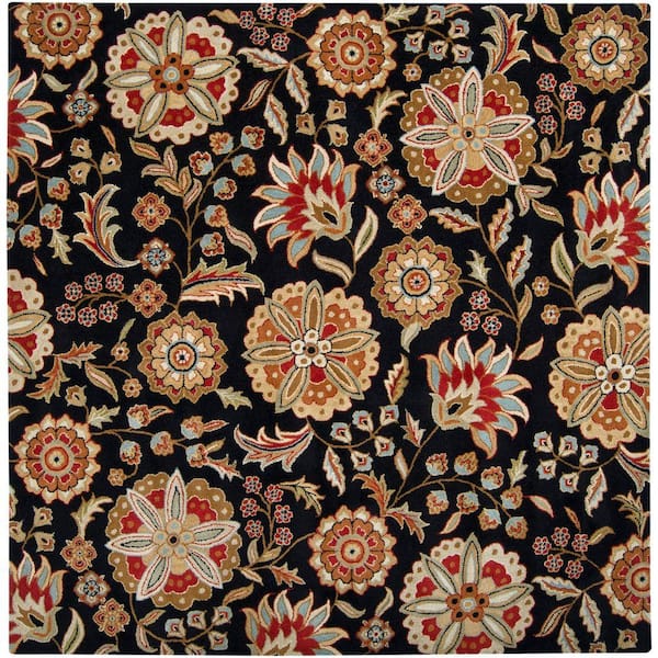Livabliss Alstonia Red 8 ft. x 8 ft. Square Indoor Area Rug