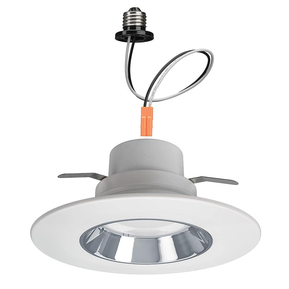 5"/6" White Brushed Nickel LED Recessed Downlight with Interchangeable Trims