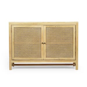 Acuba Natural Brown Cabinet with 2-Doors