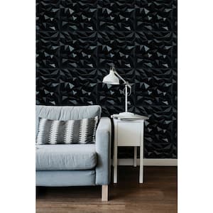Falkirk Ross 2/25 in. x 19.7 in. x 19.7 in. Black PVC Diamond 3D Decorative Wall Panel 10-Pack