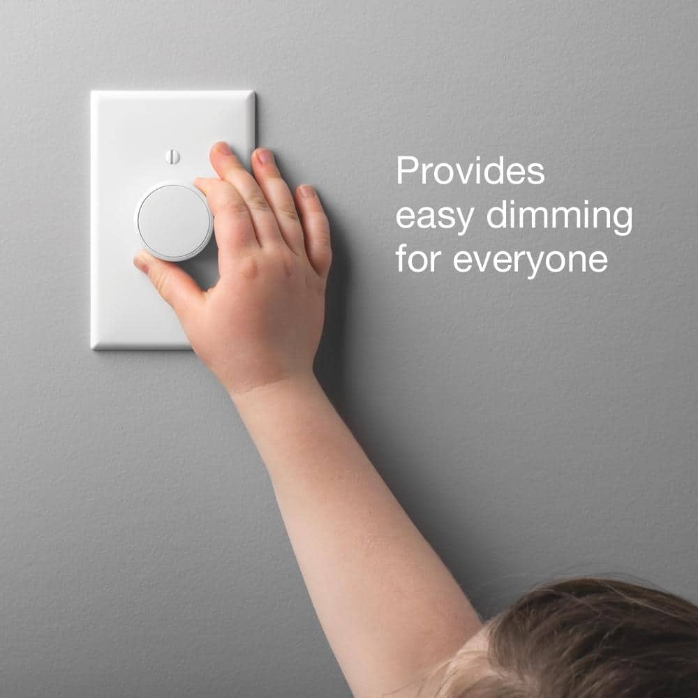White Wireless Smart Bulb Dimmer Switch
