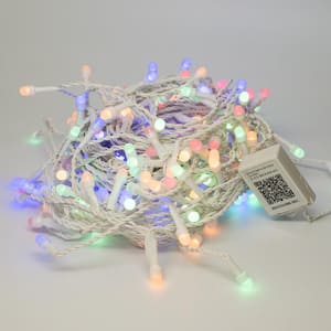 Bundle - 200 Light 8 mm Mini Globe Multi-Color Icicle LED String Light with Wireless Smart Control + 200 Light Add-on
