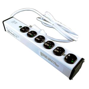 Wiremold 6-Outlet 20 Amp Medical Grade Power Strip, 6 ft. Cord