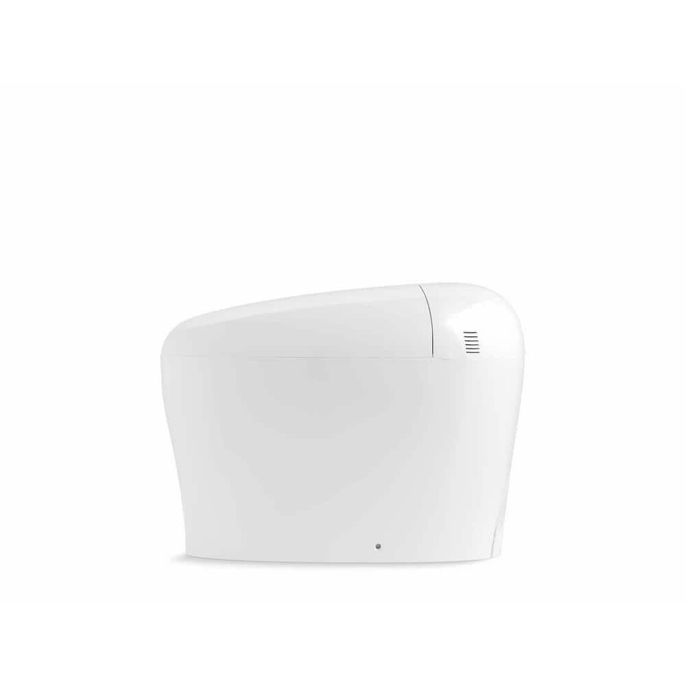 White Elongated Free Standing Dual Flush Toilet