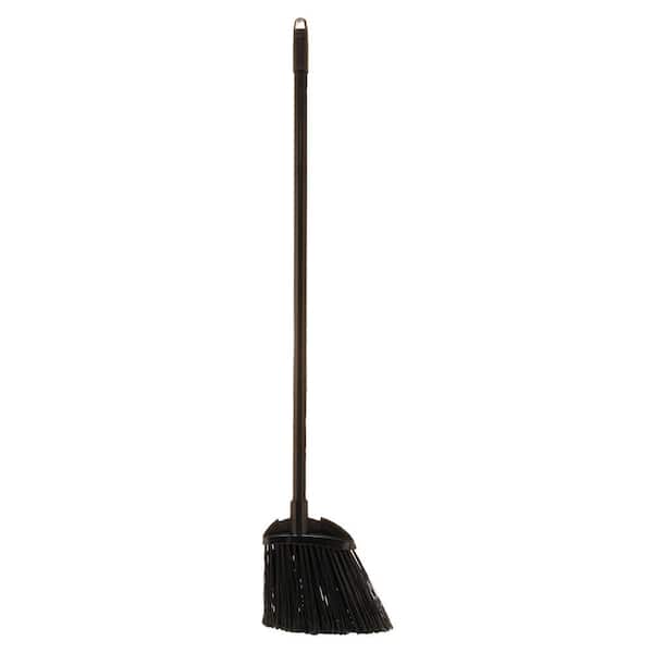 Organizeme Rubber Push Broom with Dust Pan Kit Aqua SNBS350002 - The Home  Depot