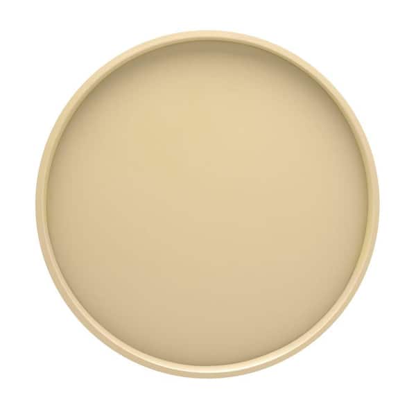 Kraftware Bartenders Choice Fun Colors 14 in. Round Serving Tray in Ivory