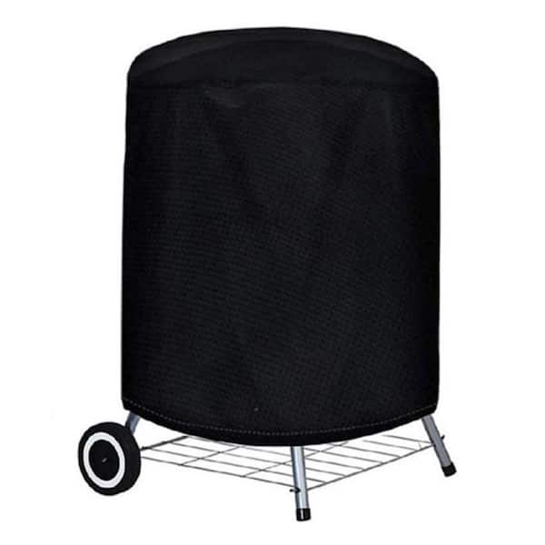 Shatex 23 in. Black Durable Weather-Resistant Round Fire Pit Cover