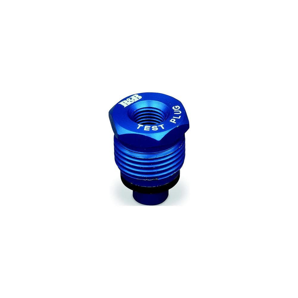 B&B MOLDERS LLC Check Valve Test Plug Blue 94192 - The Home Depot
