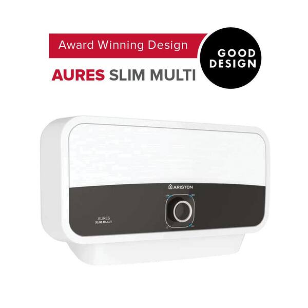 Ariston Aures Slim Multi 6.5kW 240-Volt 1.26 GPM Point of Use Electric  Tankless Water Heater AURES SM 6.5 240V US - The Home Depot