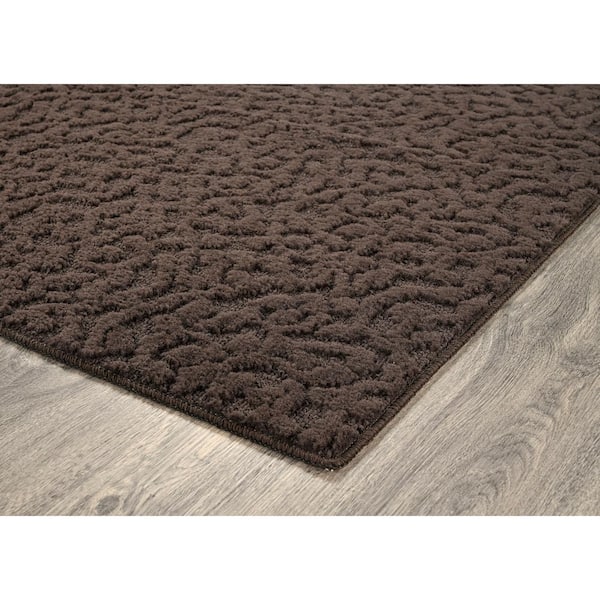 Ivy Mocha 5 ft. x 7 ft. Floral Area Rug