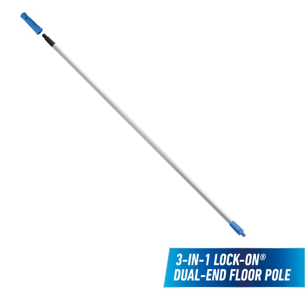 Unger 60" Silver and Blue Aluminum Dual Ended Pole