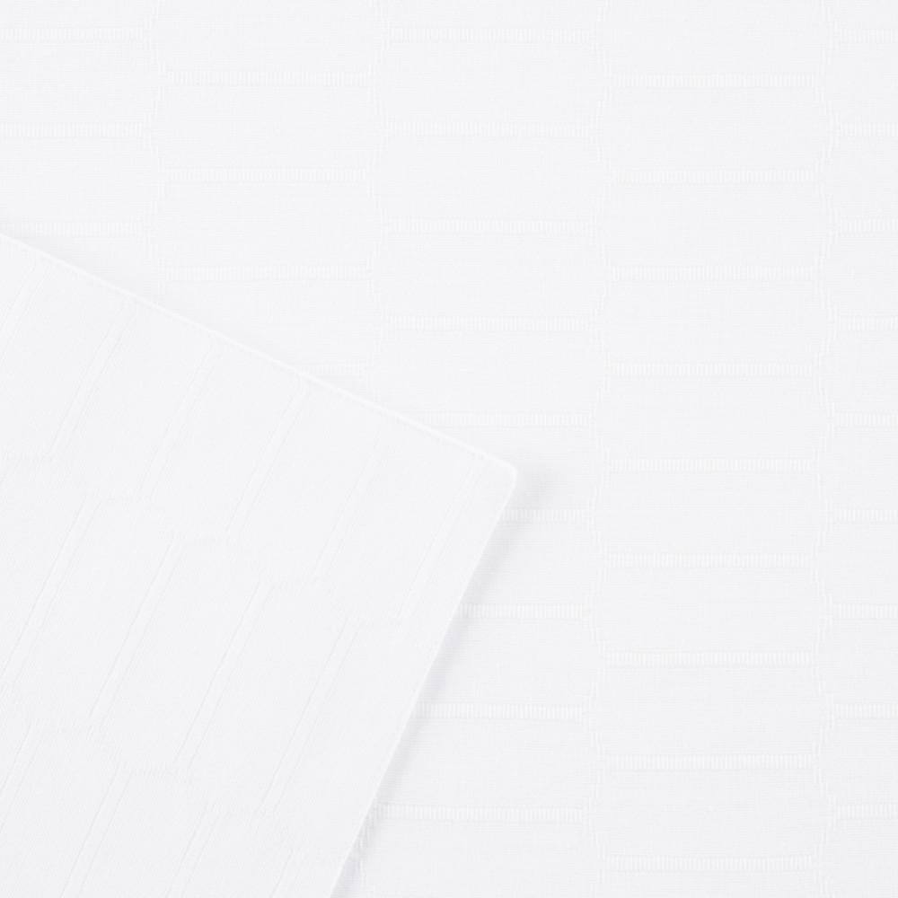 White Honeycomb Cotton-Polyester Reversible Table Runner