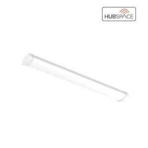 4ft. Smart 4200 Lumens White Integrated LED Wrap Light with Hubspace