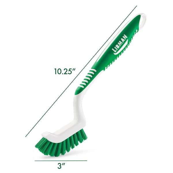 Libman Tile & Tub Scrub Brush, 6X3, Green, 6 Scrubs (Libman 1161)