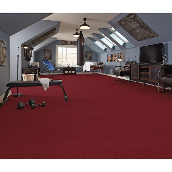 TrafficMaster Viking - Color China Berry Over 40 sq. yds. 12 ft