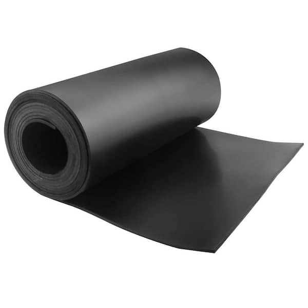 Unbranded Neoprene Rubber Strips Solid Rubber Rolls for Warehouse Pads Seals Weather Stripping Crafts 12In x 1/8In x 10Ft