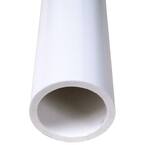 1 1/4 in. x 24 in. white PVC Sch. 40 plain end Pressure pipe