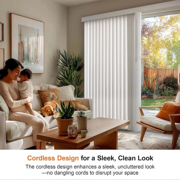 Chicology Oxford White Cordless Room Darkening Vinyl