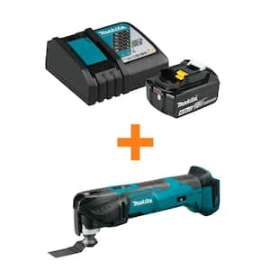 18V LXT Lithium-Ion High Capacity Battery Pack 4.0Ah and Charger Starter Kit with bonus 18V LXT Oscillating Multi-Tool