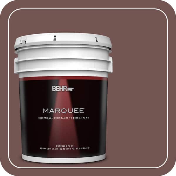 BEHR MARQUEE 5 gal. #MQ1-53 Rosy Sandstone Flat Exterior Paint & Primer
