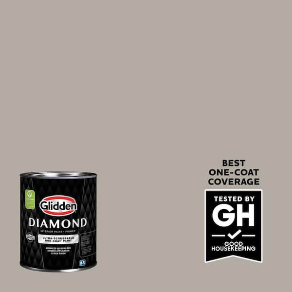 Glidden Diamond 1 qt. #PPG1008-3 Greyhound Eggshell Interior Paint with Primer