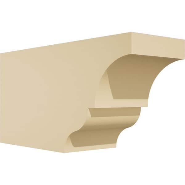 Ekena Millwork Standard Asheboro 4 in. W x 6 in. H x 12 in. D Polyurethane Rafter Tail Outlooker