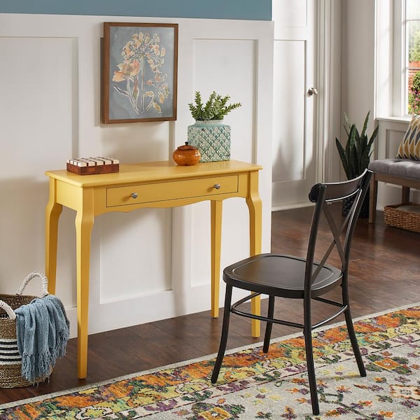 Yellow deals console table