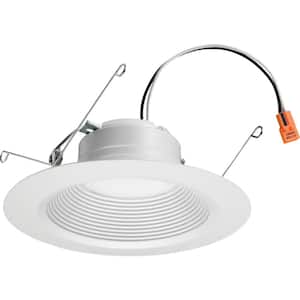 Contractor Select E-Series 5/6 in. 3000K Soft White Integrated 835 Lumen LED Recessed Retrofit Baffle Trim