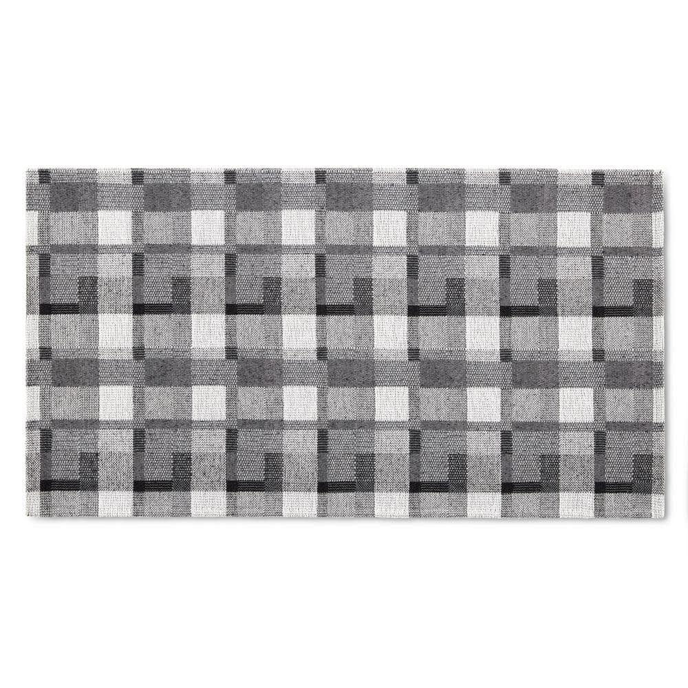 2 Piece Buffalo Plaid Kitchen Rug Set, Home Kitchen Sink Rugs and