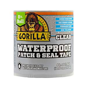 8 ft. Clear Waterproof Patch and Seal Tape (4-Pack)