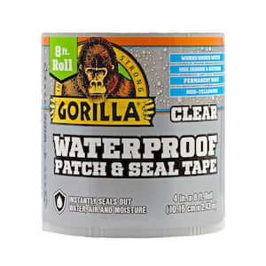 8 ft. Waterproof Patch and Seal Tape Clear (4-pack)