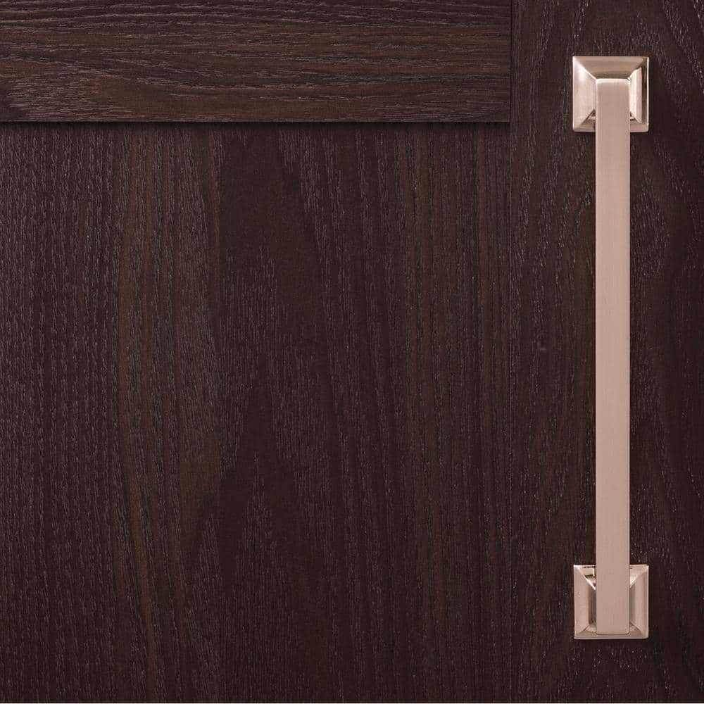 Satin Nickel Modern Rectangular Handle with Mounting Hardware