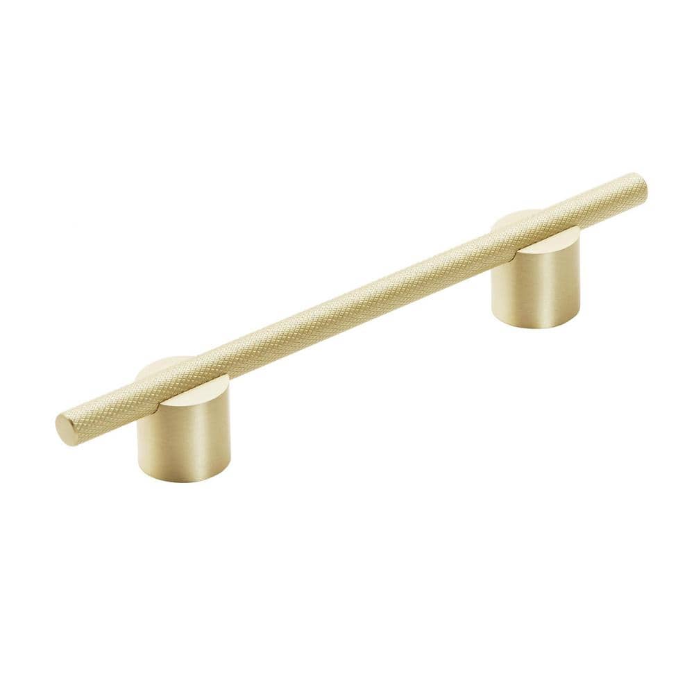 Transcendent 5-1/16 in. (128mm) Modern Matte Gold Bar Cabinet Pull