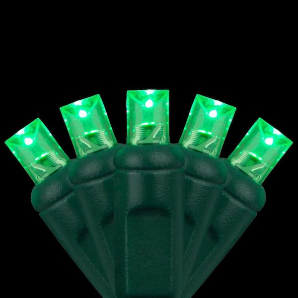 Wintergreen Lighting 24 ft. 70-Light Green 5 mm LED Mini Light Set
