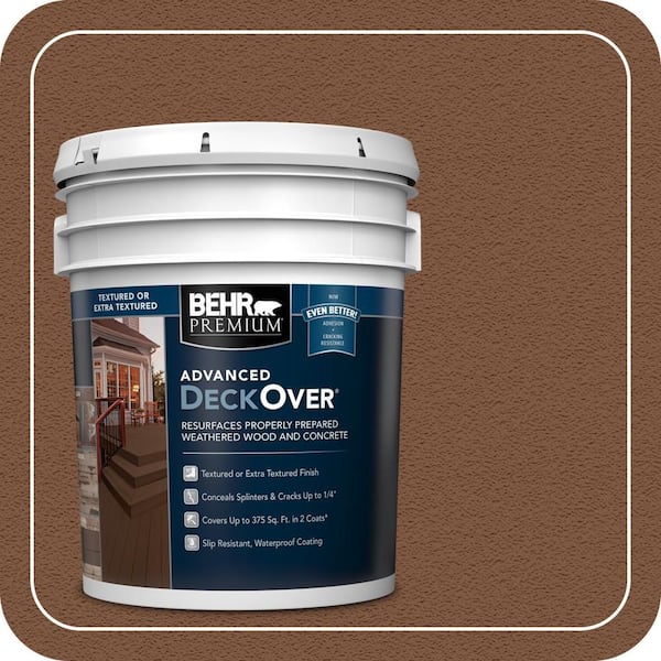 5 gal. #SC-110 Chestnut Textured Solid Color Exterior Wood and Concrete Coating