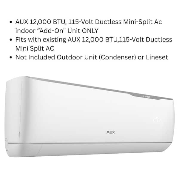 12,000 BTU 115-Volt 1-Ton 17 SEER 1-Zone Ductless Mini Split System for Indoor (Air Handler) Add-On Unit Only