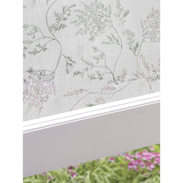 24 in. W x 36 in. L Silver Fern Decorative Window Film