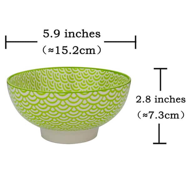 Vancasso 14 Fl Oz Assorted Colors Porcelain Bowls For Cereal Rice Soup Salad Set Of 4 Vc Natsuki Sdw The Home Depot