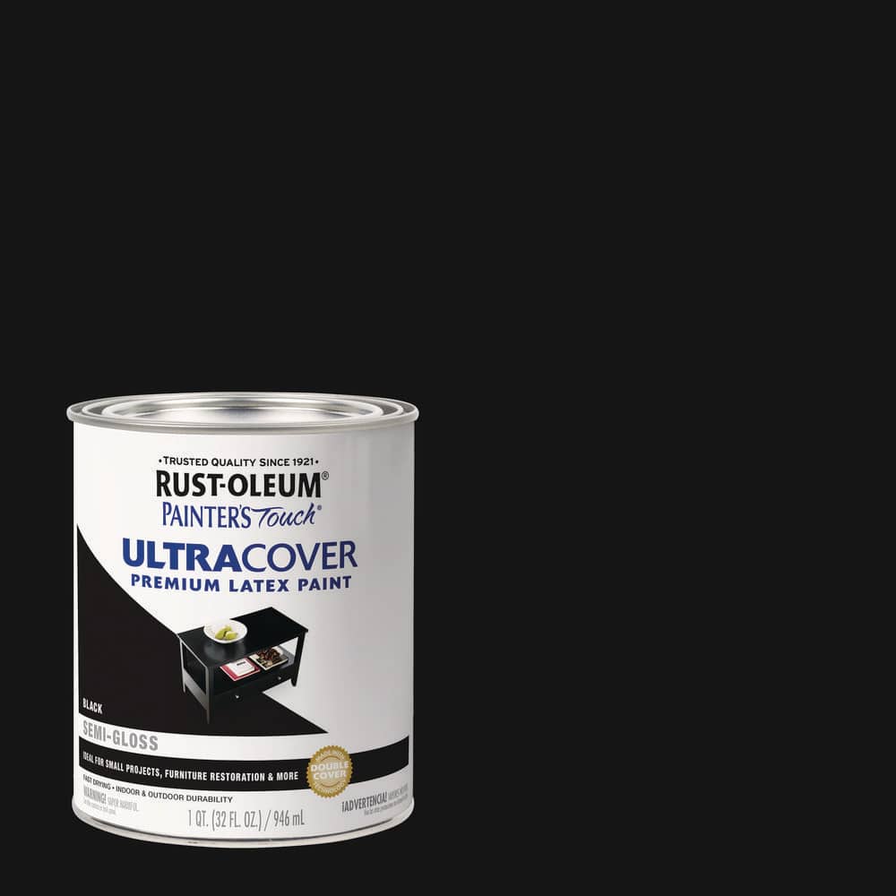 Rust-Oleum Painter's Touch 32 oz. Ultra Cover Semi-Gloss Black