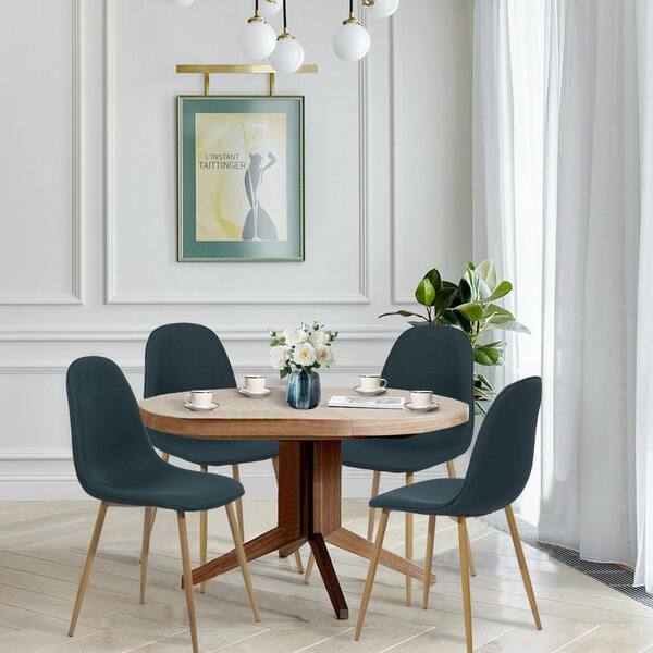 copley velvet dining chair with brass leg