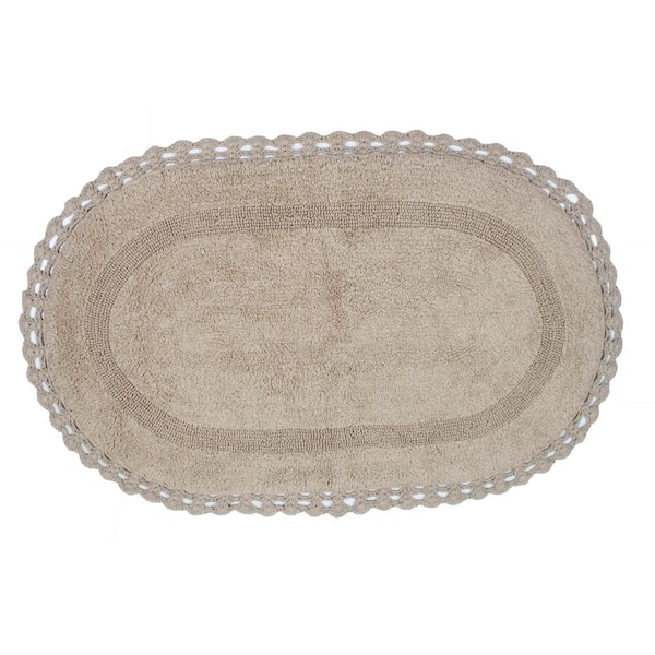  Home Weavers Hampton Crochet Reversible Bathmat 100