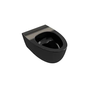 Milano Wall-Hung Elongated Toilet Bowl Only in Black
